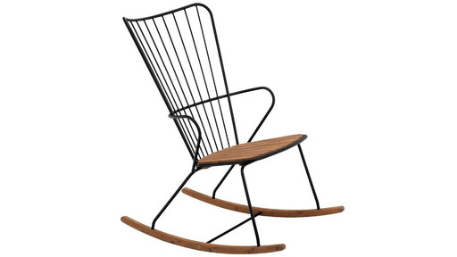 Houe Paon rocking chair black (indoor AND garden use)
