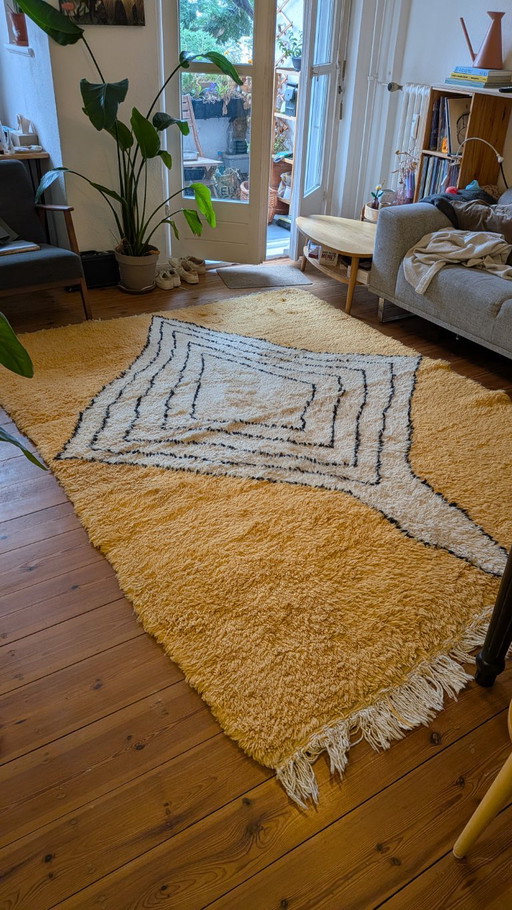 Tapis marocain - style berbère - 100% laine - 200x280
