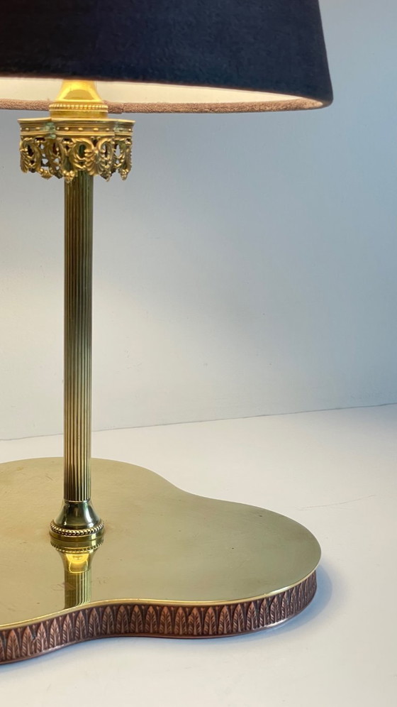 Image 1 of LAMPADA VINTAGE Clover IN OTTONE MASSICCIO