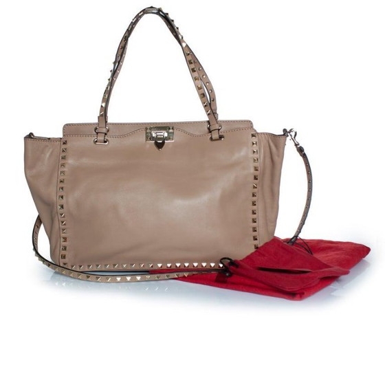 Image 1 of Valentino Garavani, Medium rockstud leather tote