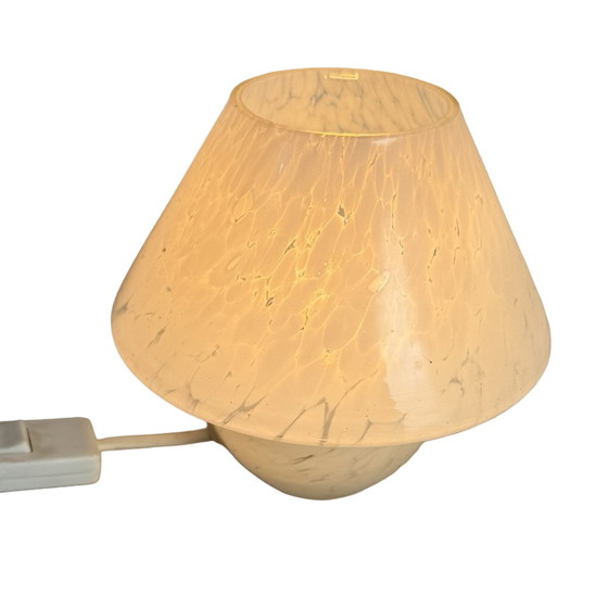 Image 1 of Pilzförmige Glaslampe – 1970er Jahre – Bodenmarke – Italienisch