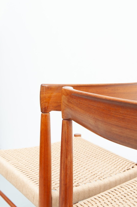 Image 1 of 4 chaises de salle à manger en teck, conçues par Henry Walter Klein pour Bramin, années 1960