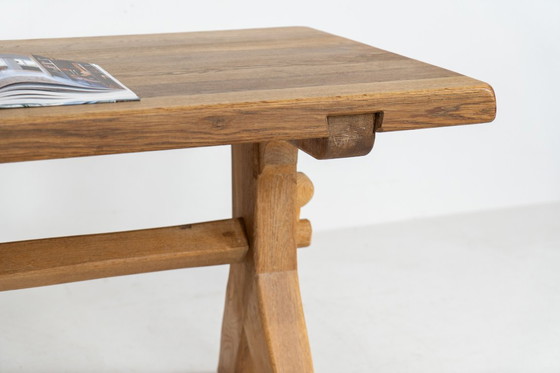 Image 1 of Brutalistische eettafel van De Puydt (België, jaren 70).