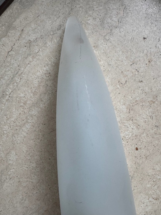 Vintage Art Deco Wall Light | 80s | Frosted Glass, Kemner, Metal, Silver (photo 4 of 9)