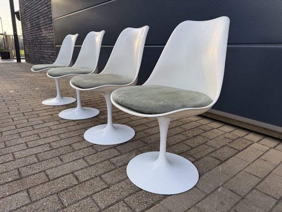 Image 1 of 4 sedie da pranzo originali vintage Knoll Tulip Eero Saarinen