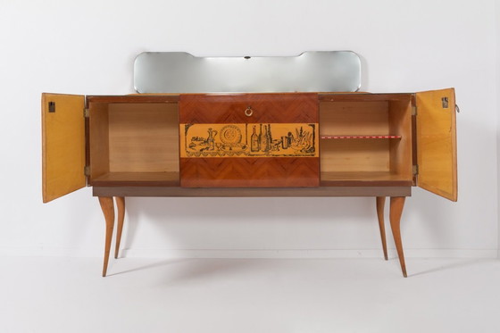 Image 1 of Buffet/bahut moderne italien par Vittorio Dassi, années 1950