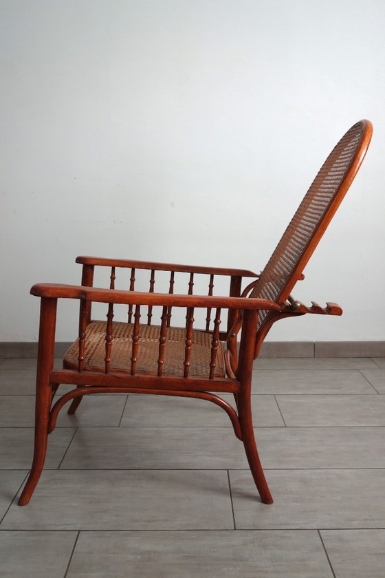 Poltrona relax regolabile Fischel circa 1900 – Poltrone relax, Vimini, Ottone (photo 5 of 19)