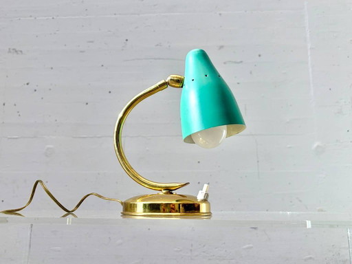 Design tafellamp met metalen kap, Italië jaren 1950