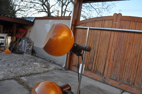 Lampadaire Mid Century Modern 2-ball Spage Age – Métal, Plastique, Space Age (photo 8 of 10)