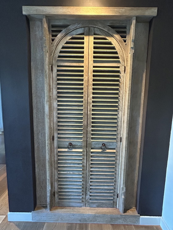 Image 1 of Eikenhouten inbouwkasten Vonder interieur 