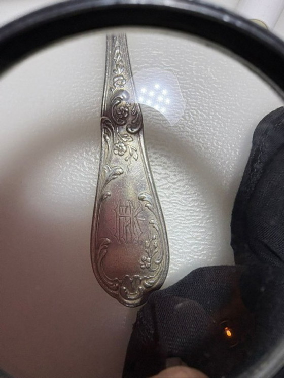 Image 1 of 6 cubiertos de pescado plateados