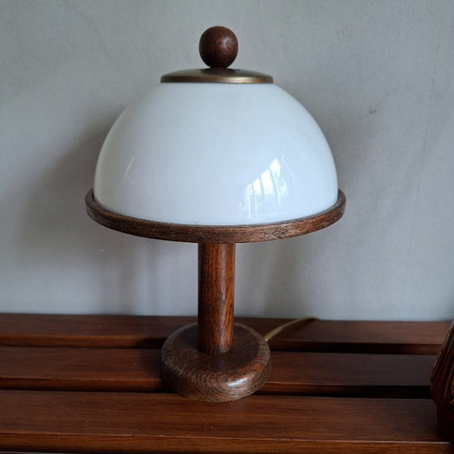Mushroom Table Lamp Steinhauer 1970s – tafellampen, Glass, Metal (photo 2 of 7)