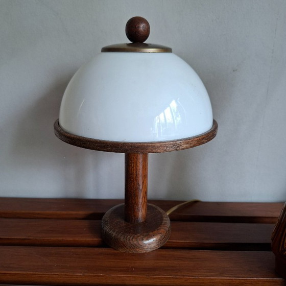 Mushroom Table Lamp Steinhauer 1970s – Glass, Metal (photo 2 of 7)