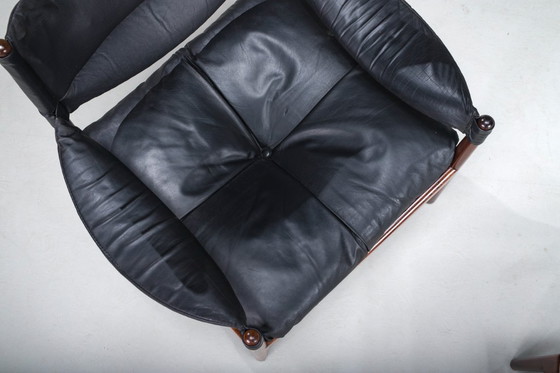 Image 1 of Mid Century Moderne Deense Palisander fauteuils en salontafel van Kristian Vedel voor Sören Willadsen, jaren 1960, set van 3