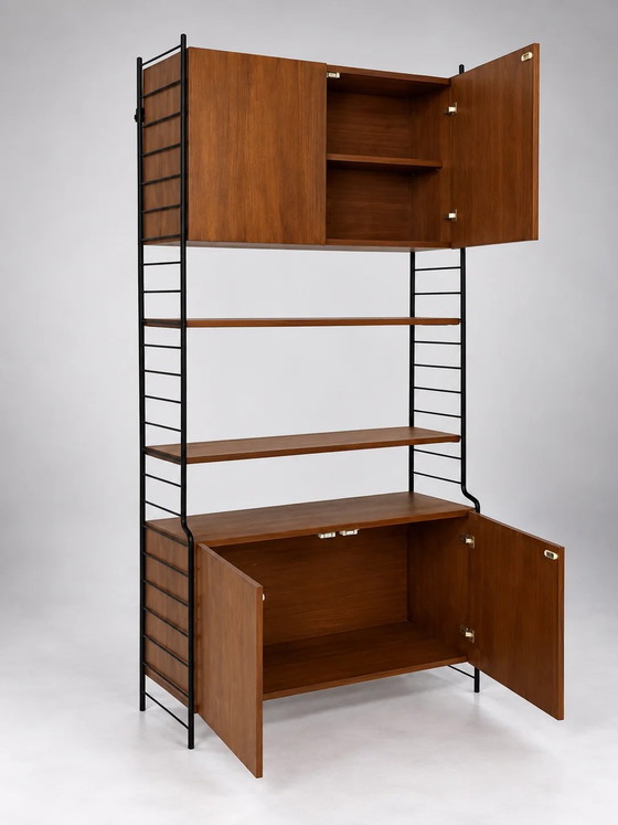 Armadio a muro in teak WHB vintage – Armadi a muro, Metallo, Mid Century Modern (photo 3 of 9)