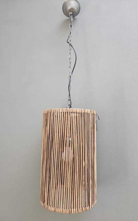 Image 1 of Set van 2 originele Hoffz Mazu hanglampen (leder) - Sobor 