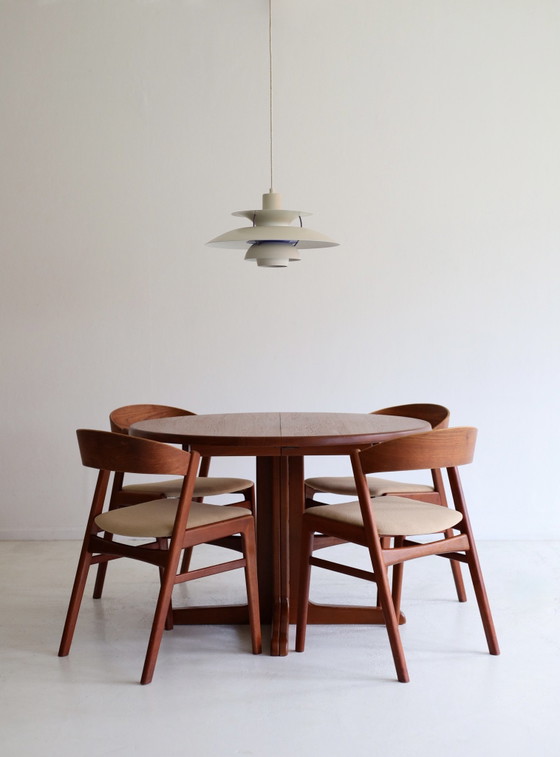 Set di 4 sedie da pranzo vintage, DUX Sweden – Legno, Tessile (photo 8 of 10)