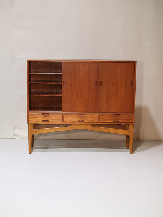 Image 1 of Highboard dresser Danish vintage teak wood
