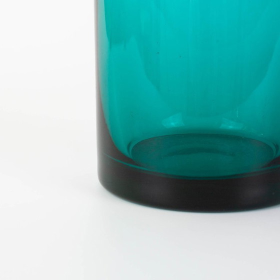 Jarra de cristal turquesa portuguesa de la década de 1960 – Vasos y jarras, Glass (photo 12 of 15)