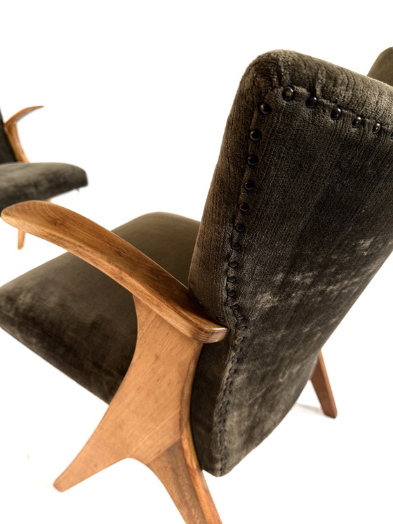 Image 1 of 2x vintage Penguin armchairs, Carl Sasse, Casala '60