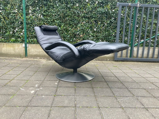 Jori Yoga recliner cuir noir Medi mono-move