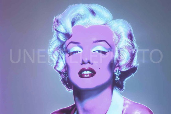 Image 1 of Photo imprimée sur plexiglass / Marylin Monroe / pop art