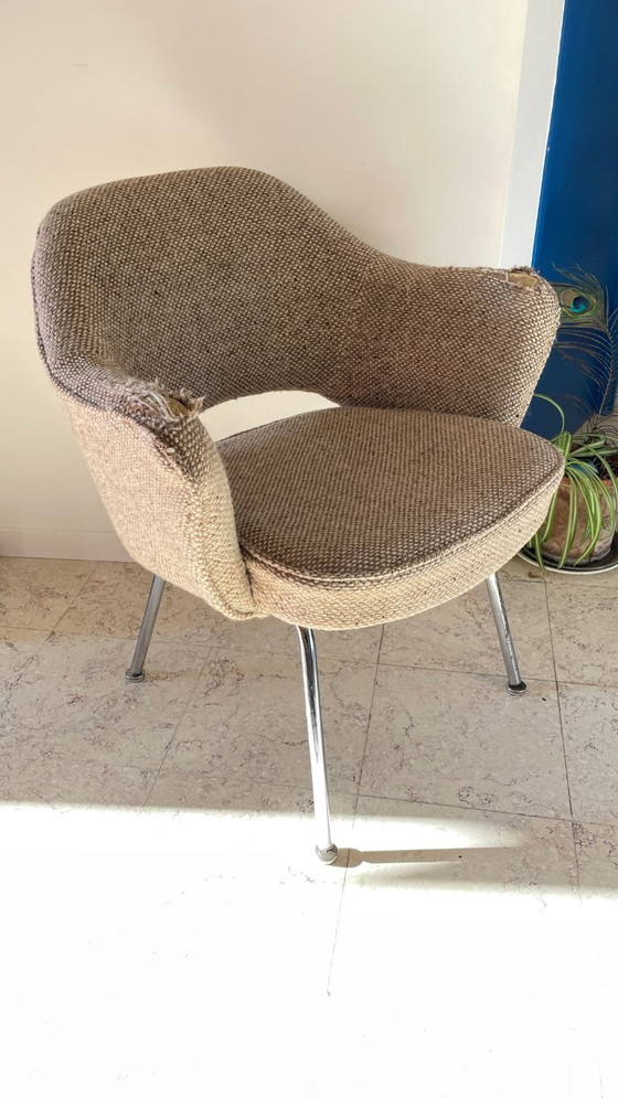 Sillón KNOLL Años 70 – Sillas auxiliares, Lana, Metal (photo 6 of 27)
