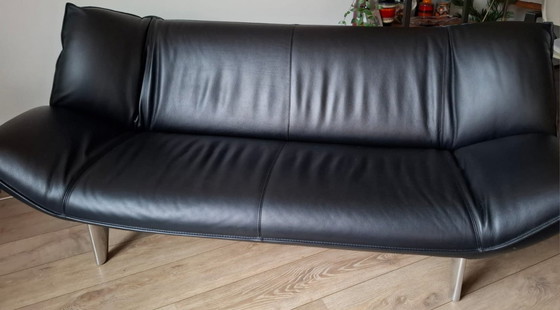 Image 1 of Divano Leolux Tango a 3 posti in pelle nera Senso