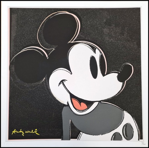 D'après Andy Warhol, Mickey Mouse, années 1980, lithographie