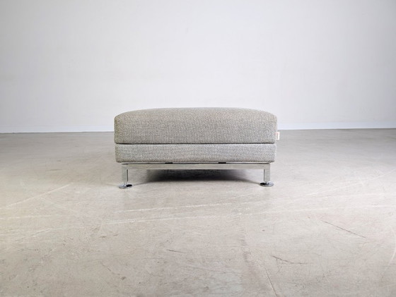 Image 1 of Brühl Moule taburete grande Otomano reposapiés Reposapiés gris