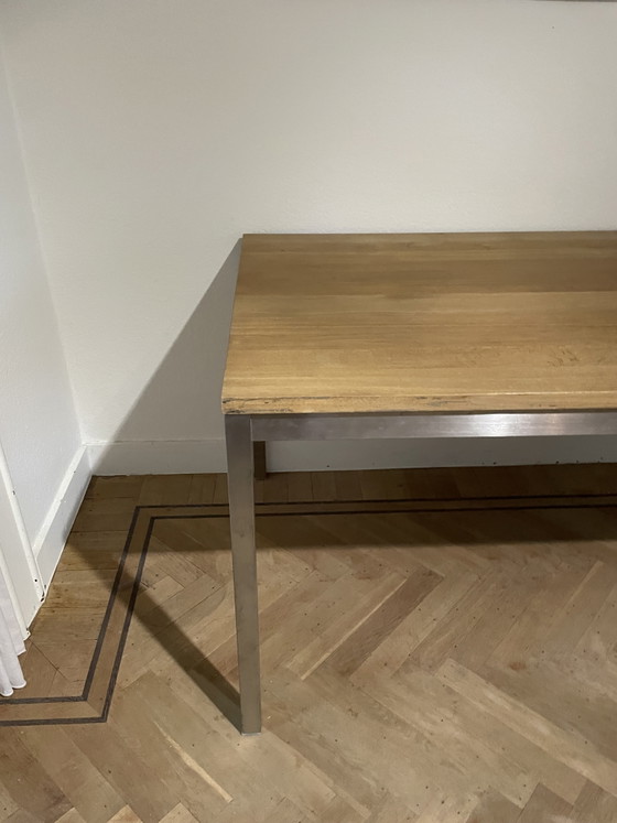 Image 1 of Tavolo da pranzo Ethnocraft con gambe cromate