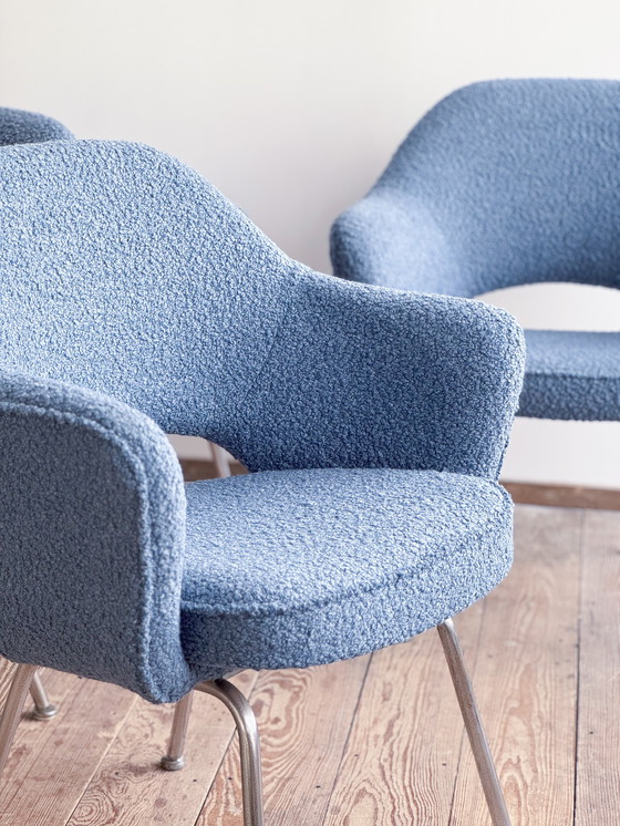 Image 1 of Executive Armchairs by Eero Saarinen for Knoll International, Germany, Set of 6