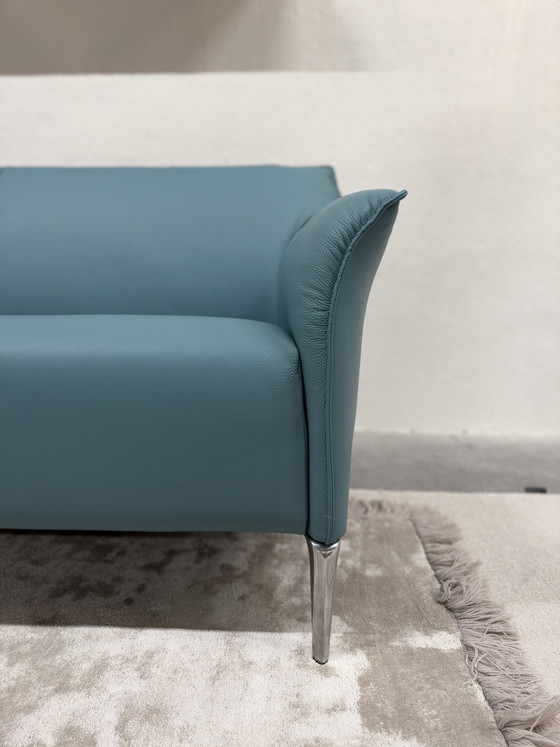 Leolux Mayon 2.5-seater Sofa Blue leather, 2 seaters (photo 3 of 10)