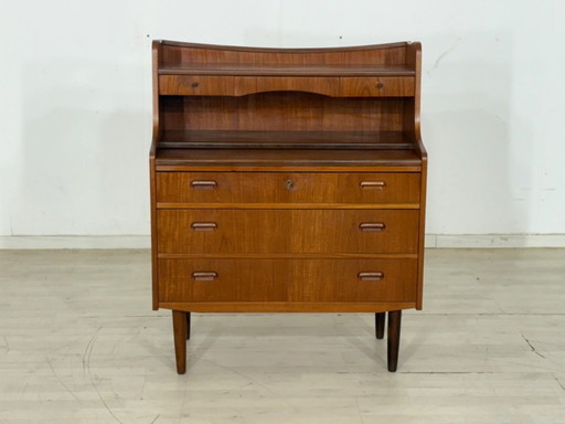 Danish Teak Secrétaire Bureau Meuble à écrire Vintage