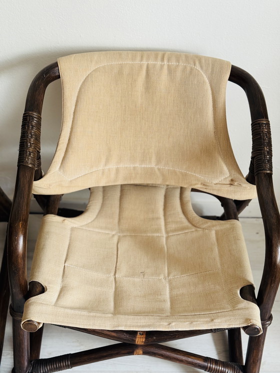 Image 1 of St Ikea Espri safari chairs plus table 1970s