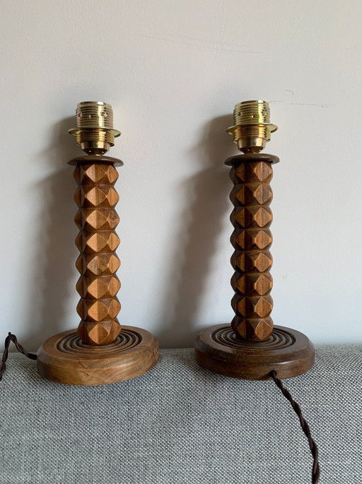 2 lampade da tavolo in stile francese Dudouyt