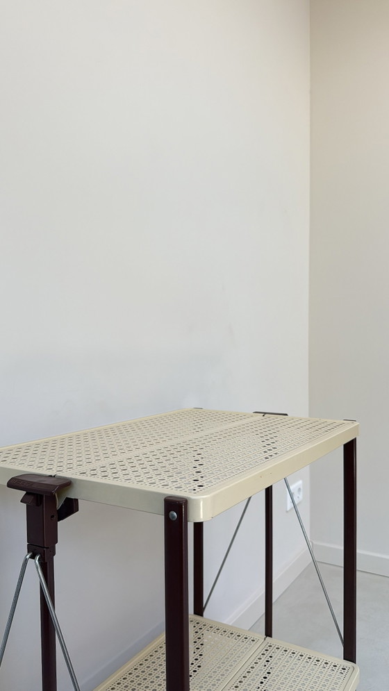 Image 1 of Carrello vintage in metallo con ruote in plastica di FRZ metallwarenfabrik