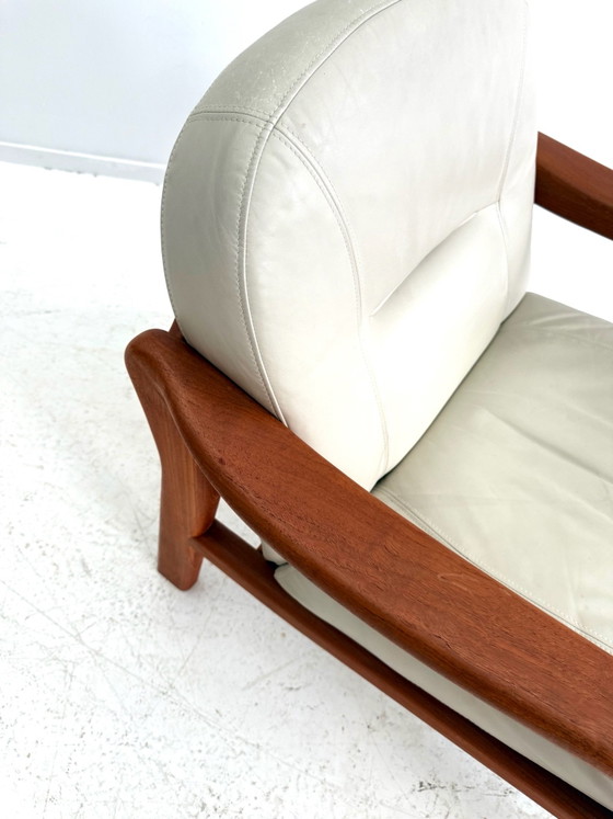 Set di 2 Poltrone danesi vintage, Komfort ‘80 – Legno, Pelle (photo 7 of 10)