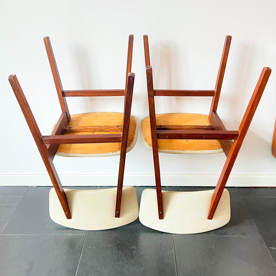 Image 1 of Vintage Chairs Simpla-Lux - Set of 2 - Dutch Design - Wood, Faux Leather - 60s/70s