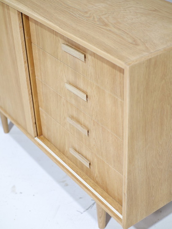 Image 1 of Sideboard with drawers vintage oak Danish 1960s