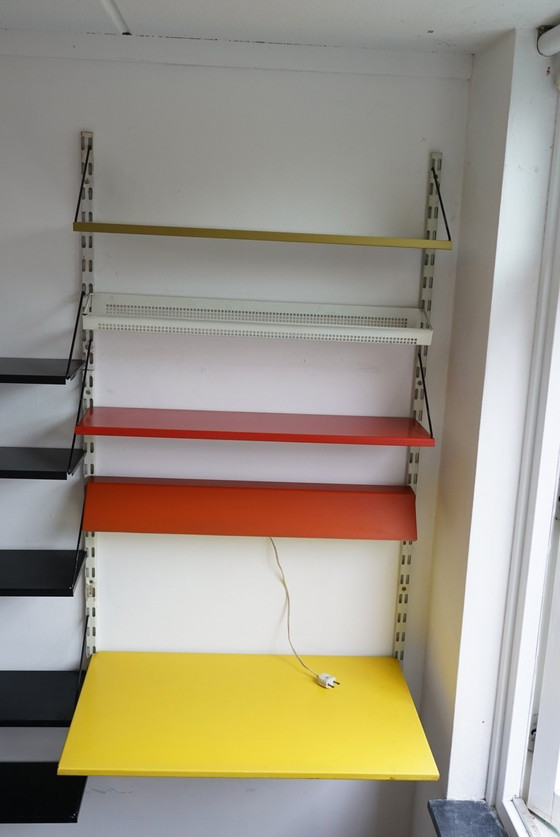 Image 1 of Mueble de pared Pilastro completo, diseñado por Tjerk Reijenga (décadas de 1950 y 1960)