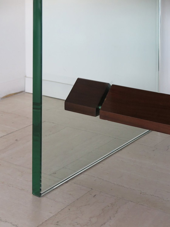 Large Console by Fontana Arte, Italy, 1960s – Wood, Glass (photo 12 of 21)