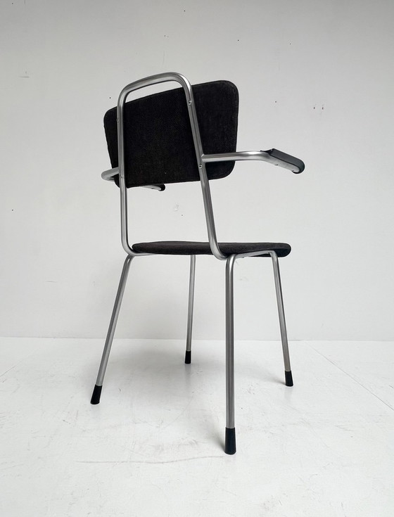 Image 1 of Ensemble de quatre chaises Gispen 115 d'origine hollandaise, 1960