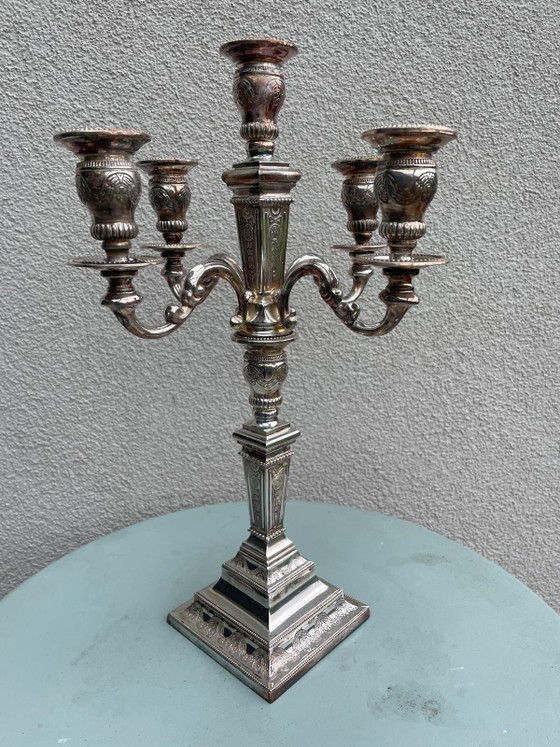 2 Beautiful genuine silver candlesticks, weight 3.4 kg – Candle holders (photo 4 of 6)