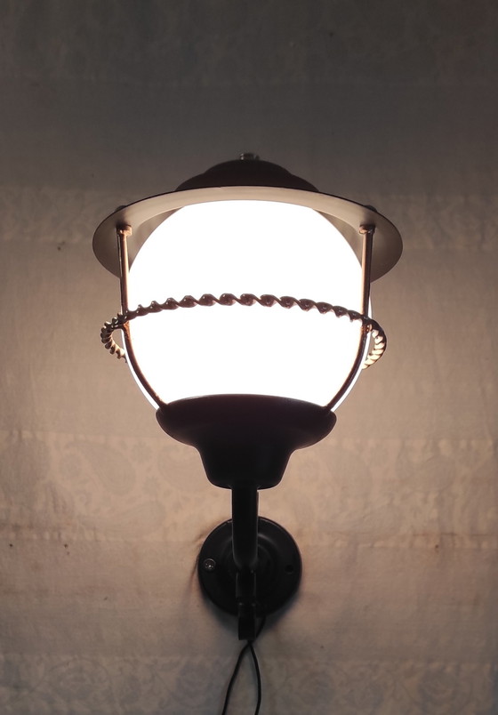 Image 1 of Marine lantern-style wall light - 1950s