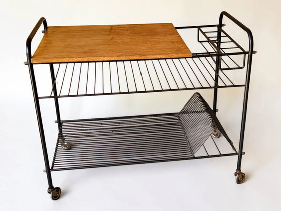Postre / Gama de Vinilos – Carritos de bar, Wood, Metal, Vintage (photo 4 of 9)