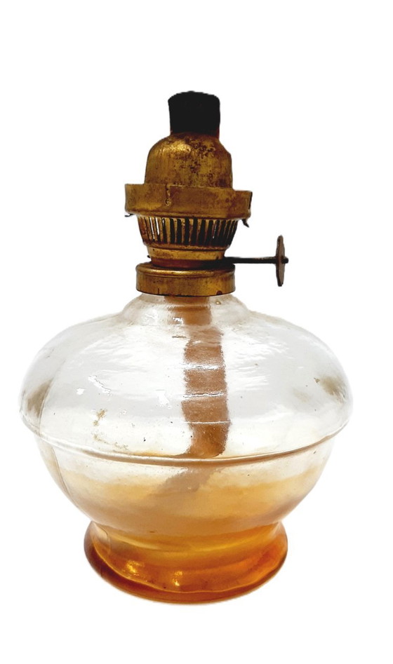 Image 1 of Lampada a olio in vetro antica