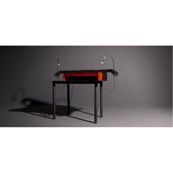 Image 1 of Vintage desk in wood and chromed steel by Entremanos Andrés Nagel, 1988