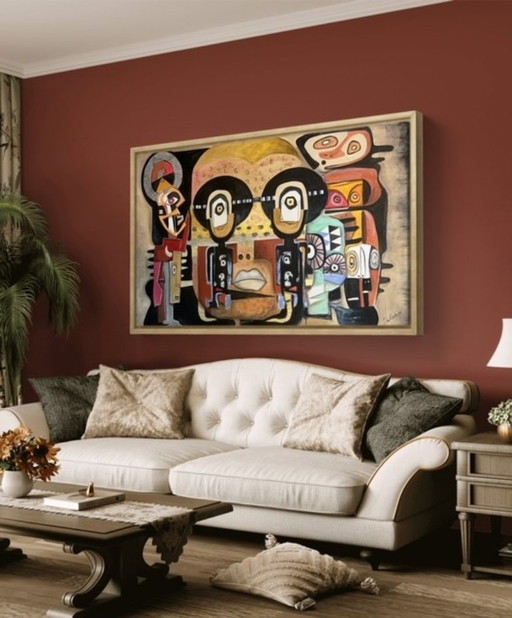 Gods XXl format original Don Kosta Acrylic Painting