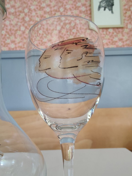 Set di 3 caraffe in vetro vintage Luminarc France anni '70. – Bicchieri e caraffe, Glass (photo 3 of 11)